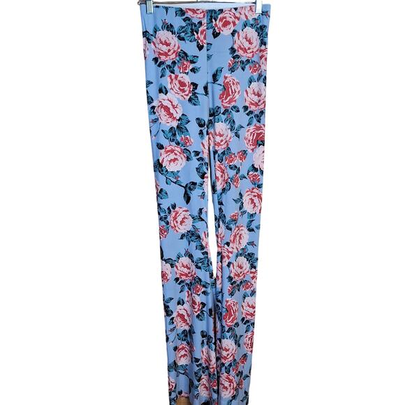 Show me your Mumu Bam bam bells cabbage rose floral print high rise flare pants - Picture 6 of 6